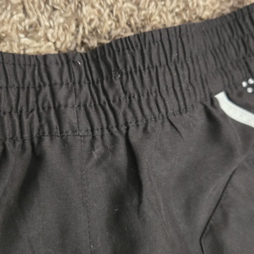 OP Ocean Pacific Girls Board Shorts Black White Polka Dot Swim Size M 7-9